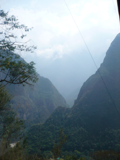 View of the mountains at Machu Picchu View of the mountains at Machu Picchu