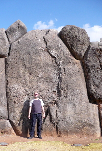 Me and one of the megaliths at Saqsaywaman, Cuzco - click to see more on Flickr Me and one of the megaliths at Saqsaywaman, Cuzco - click to see more on Flickr