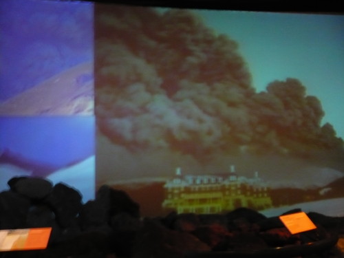 Grand Chateau under volcanic eruption in 1995 Grand Chateau under volcanic eruption in 1995